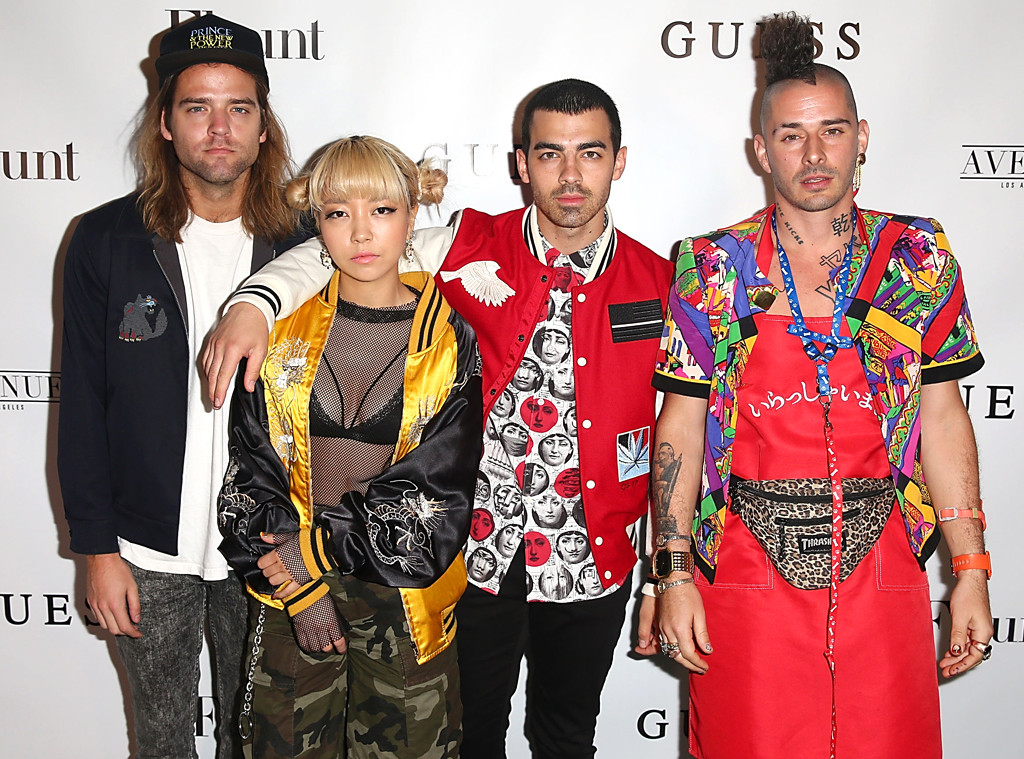 Jack Lawless, JinJoo Lee, Joe Jonas, Cole Whittle of DNCE Jack Lawless, JinJoo Lee, Joe Jonas, Cole Whittle of DNCE